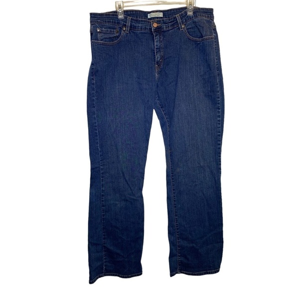Levis women’s plus size 24 long perfectly shaping 512 high rise boot cut jeans - Picture 1 of 7